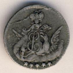 5 копеек 1756 года серебро